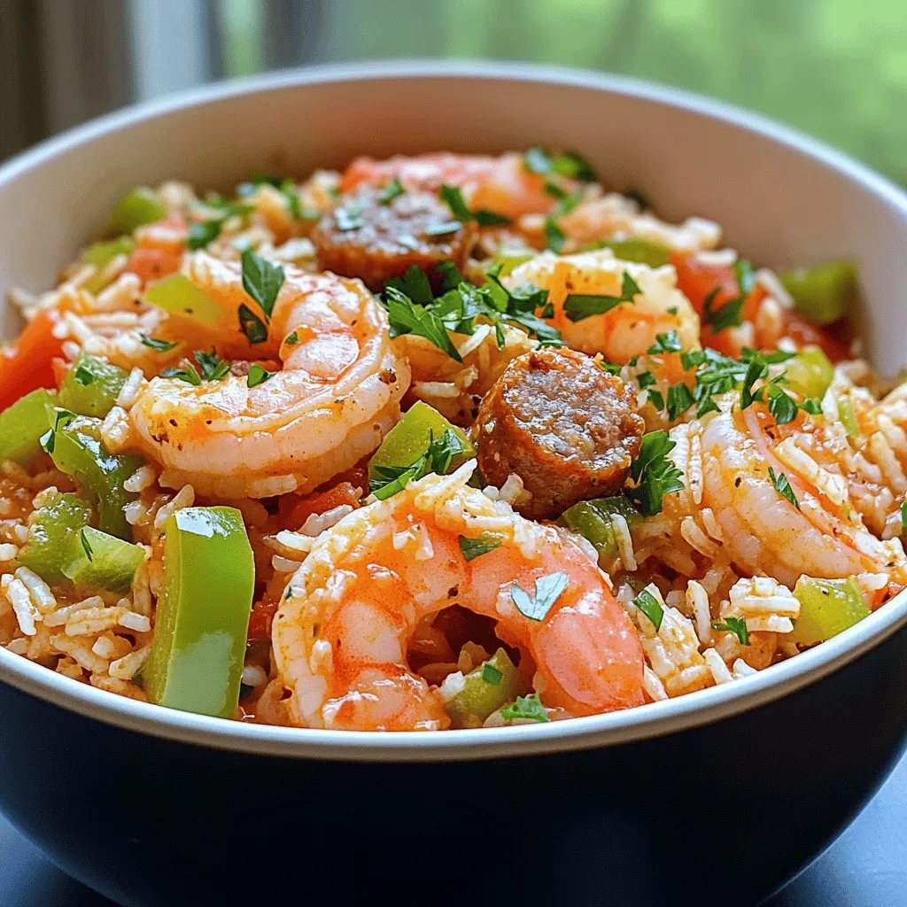 Savory Spicy Shrimp &#038; Sausage Jambalaya Recipe