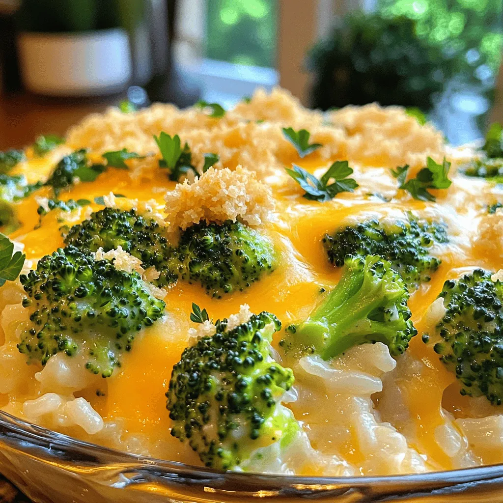 Cheesy Broccoli Rice Casserole Quick and Simple Recipe