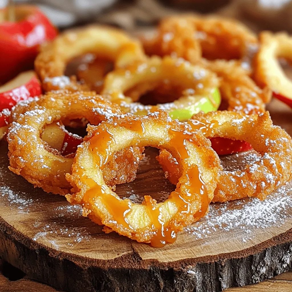 Crispy Fried Apple Rings Delightful Sweet Treat