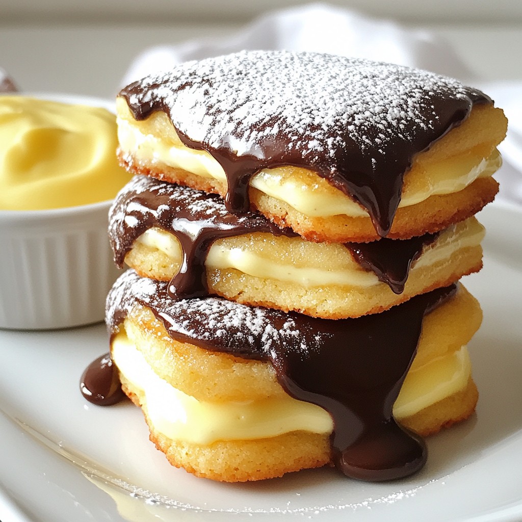 Boston Cream Pie Cookies Irresistible and Simple Delight