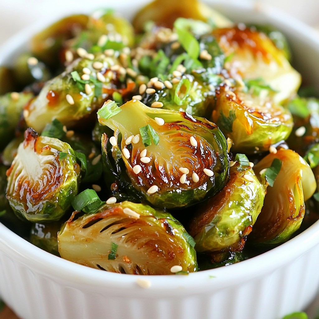 Spicy Honey Garlic Brussels Sprouts Flavorful Delight