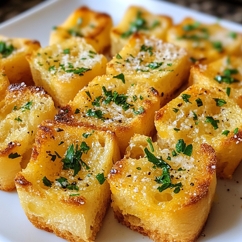 Savory Garlic Parmesan Bread Bites Easy and Tasty Recipe