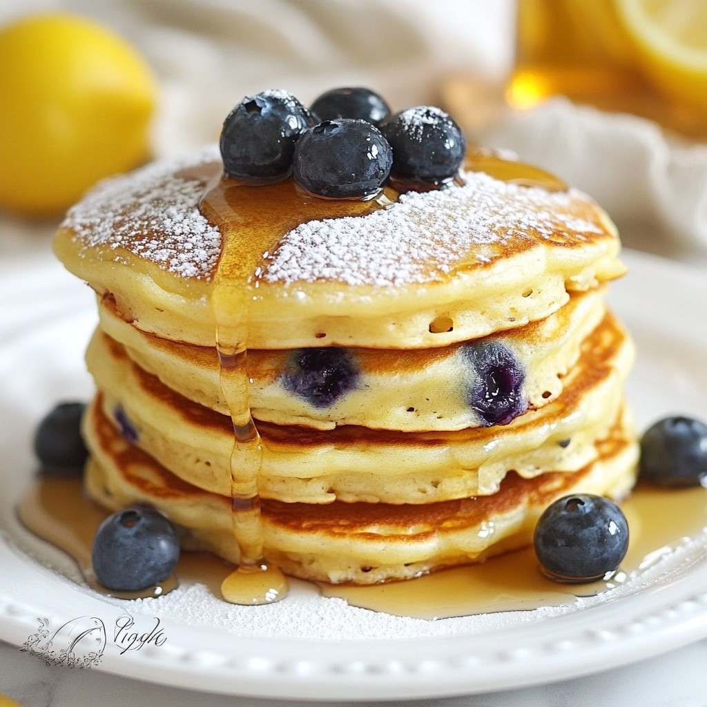 Lemon Blueberry Ricotta Pancakes Tasty Weekend Treat
