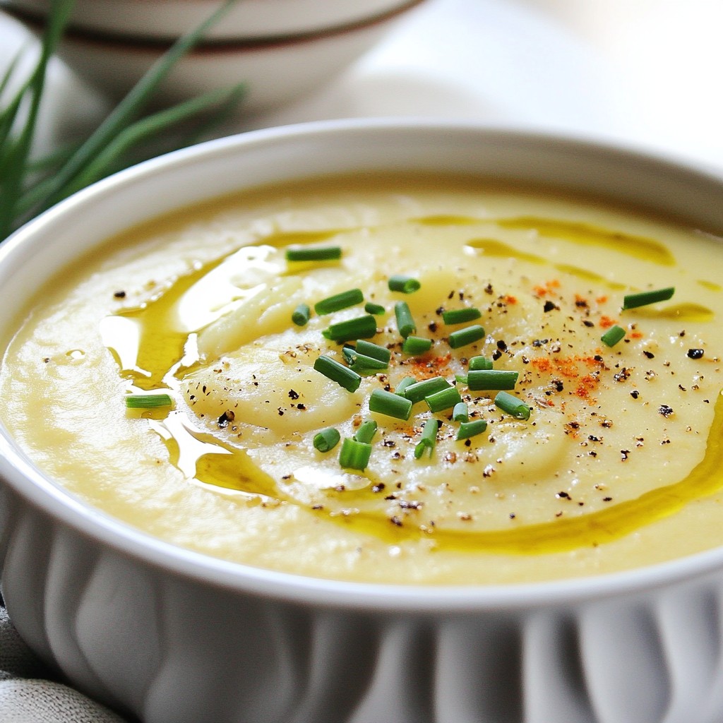 Roasted Garlic Potato Soup Comforting and Warm Delight