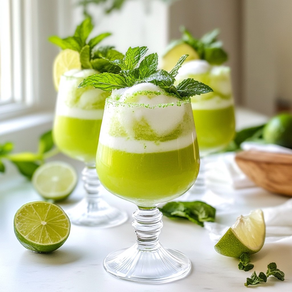 Festive Grinch Cocktail Fun and Colorful Drink Recipe