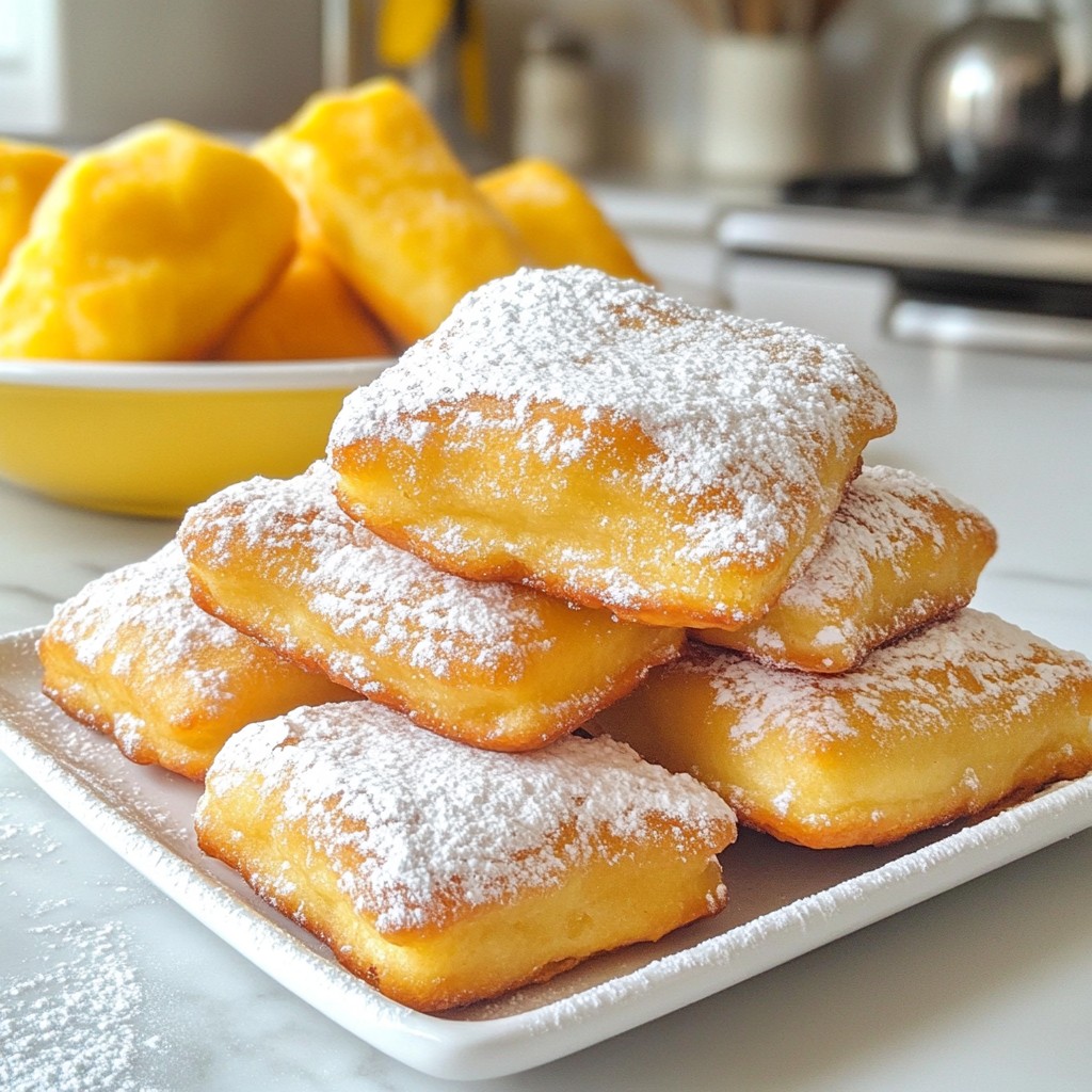 Vanilla French Beignets Delightfully Sweet Treat