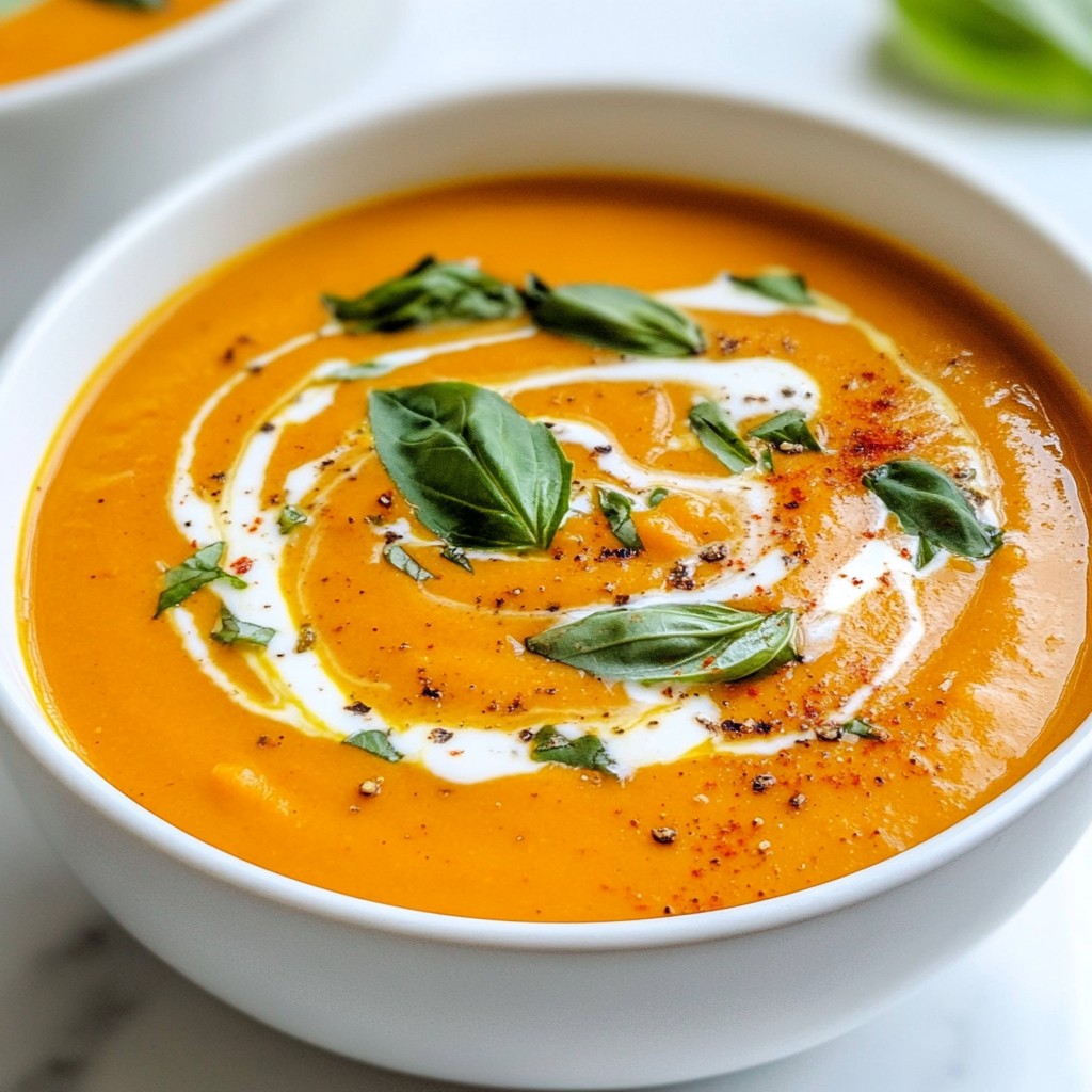 Roasted Red Pepper Gouda Soup Rich and Creamy Delight