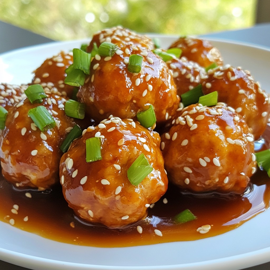 Teriyaki Chicken Meatballs Simple and Tasty Recipe