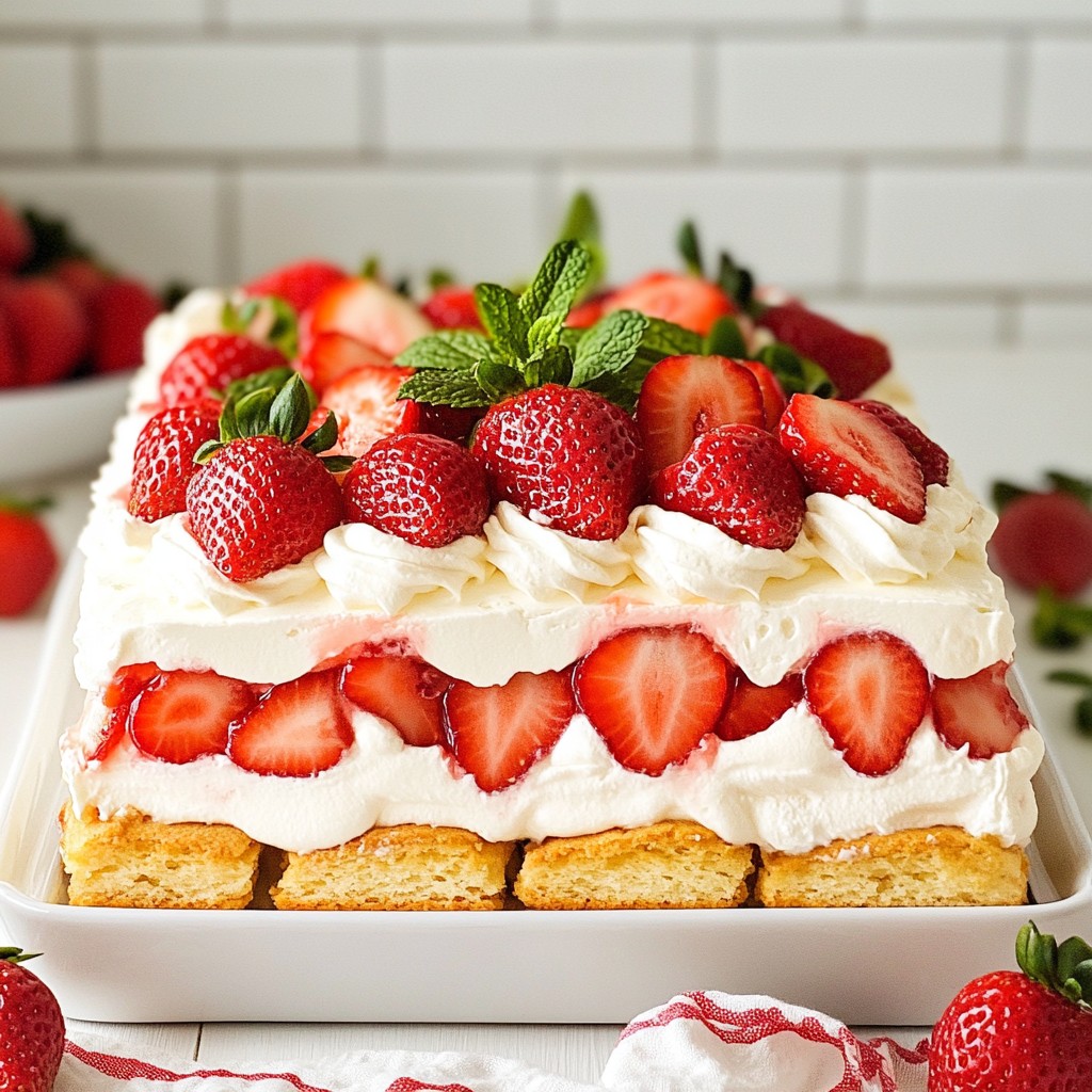 Strawberry Shortcake Icebox Cake Delightful and Easy