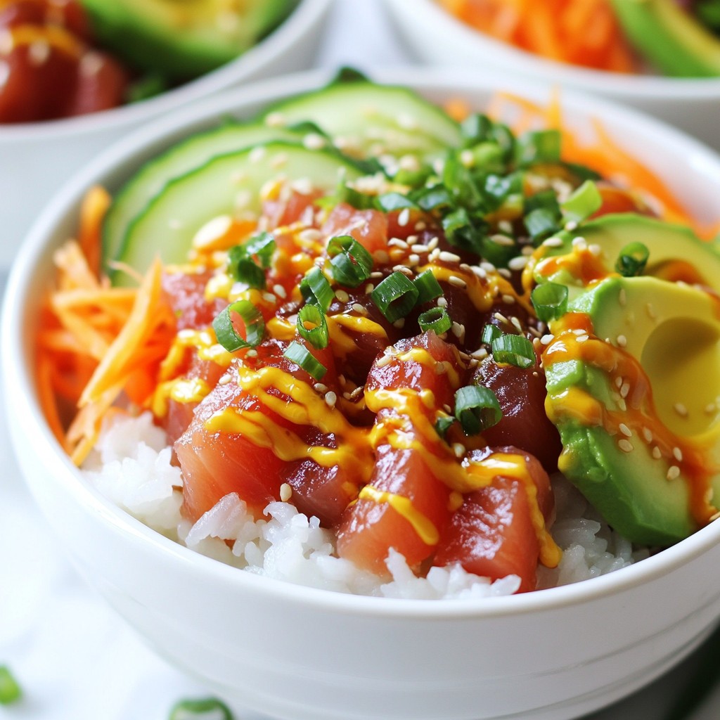 Spicy Tuna Sushi Bowls Simple and Flavorful Meal