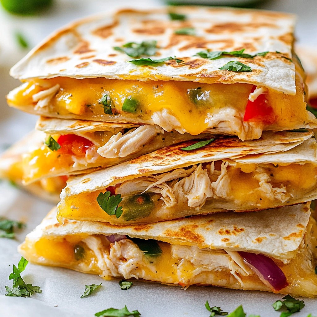 Minute Chicken Ranch Quesadilla Quick and Tasty Meal