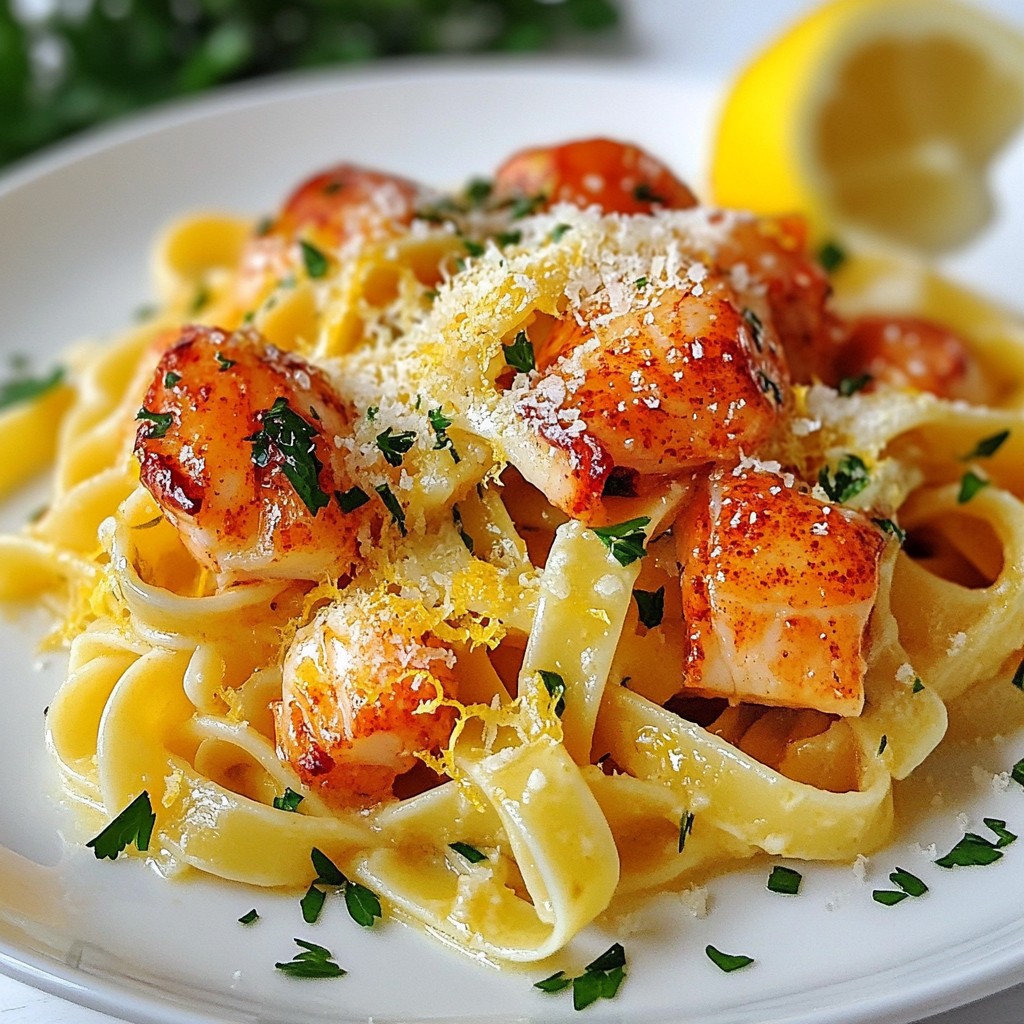 Butter Poached Lobster Pasta Delicious and Easy Recipe