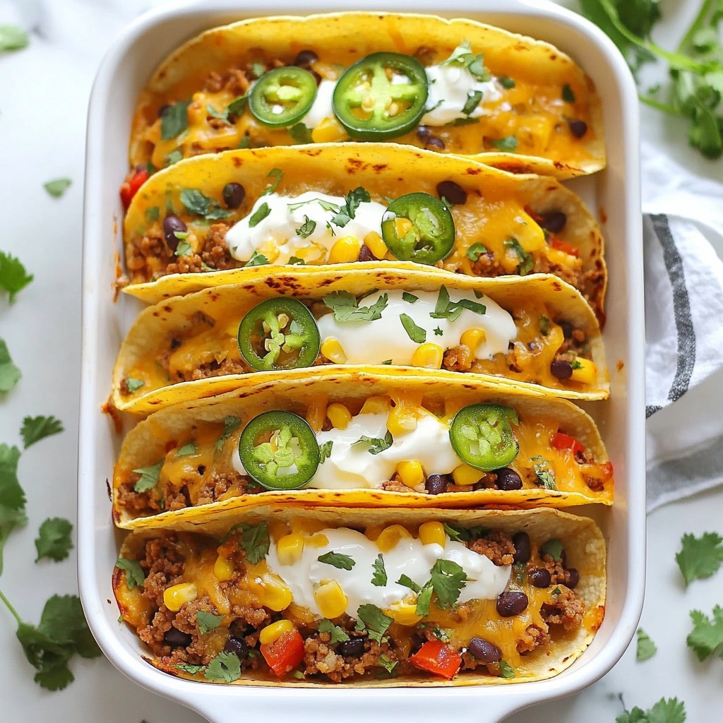 Cheesy Oven-Baked Tacos Delicious Family Favorite