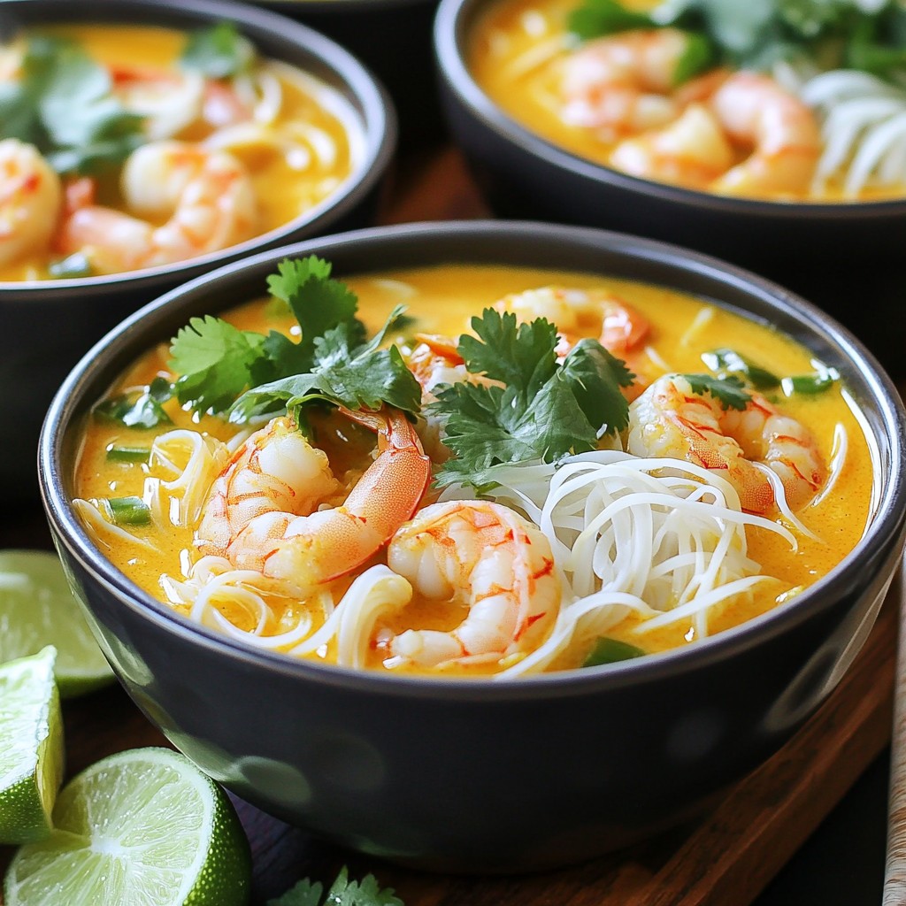 Laksa Noodle Soup Flavorful and Comforting Dish