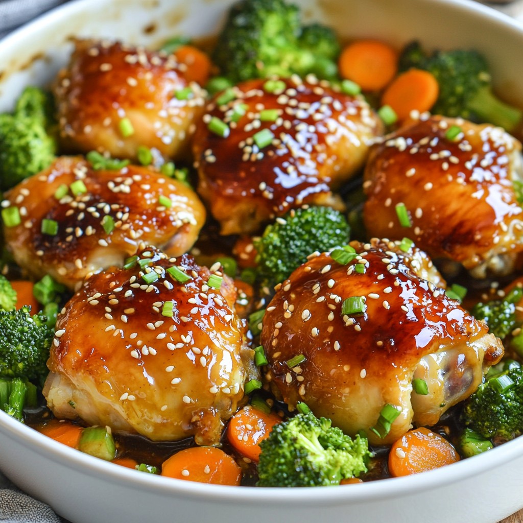 One-Pan Honey Garlic Chicken Thighs Simple Meal