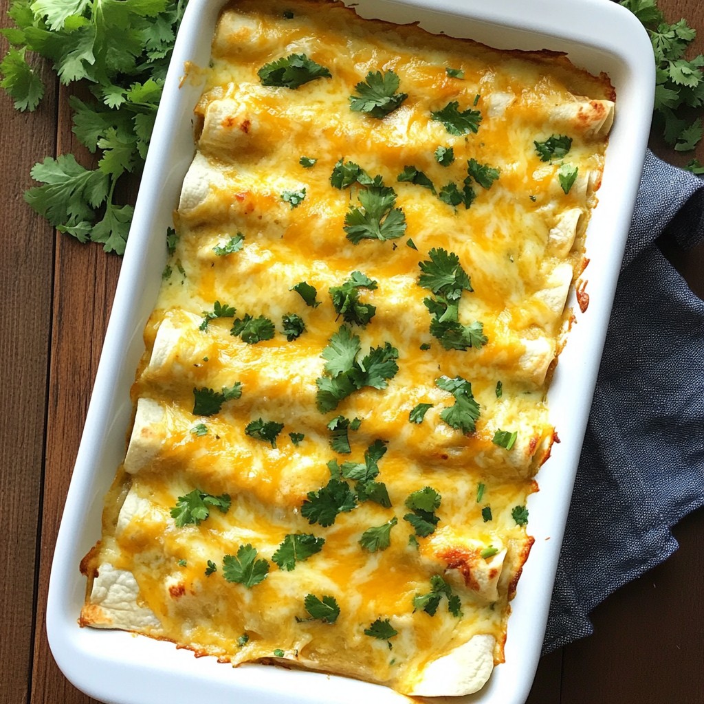 Chicken Enchiladas with White Sauce Tasty and Easy Recipe
