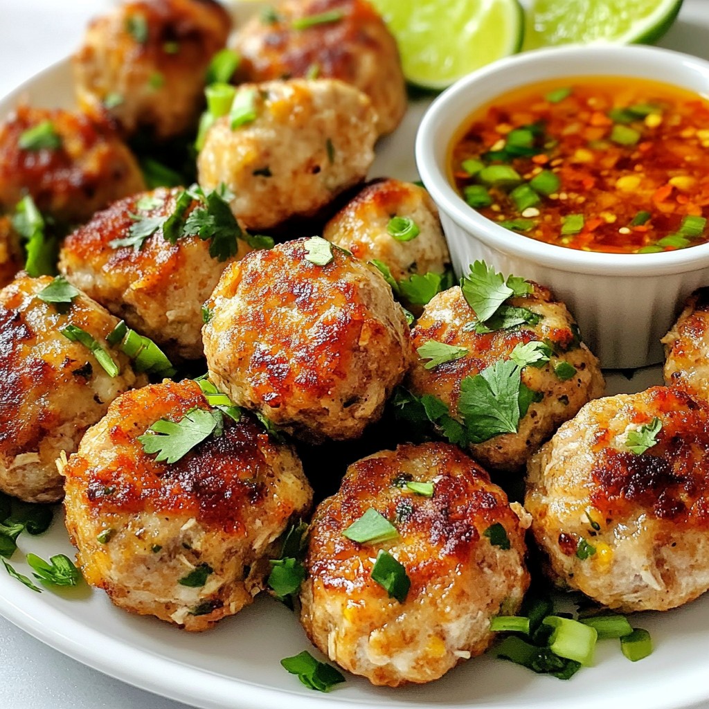 Thai Baked Chicken Meatballs Flavorful and Easy Recipe