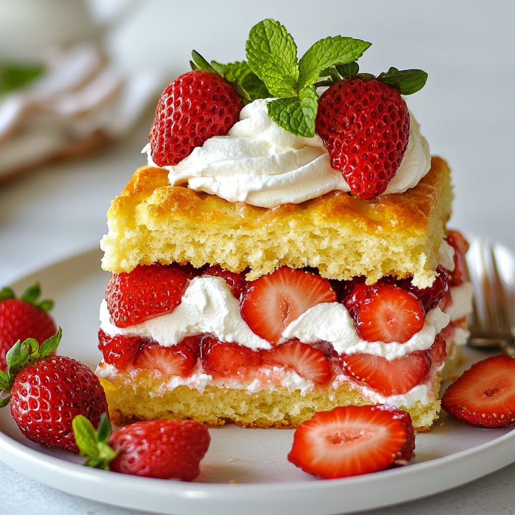 Fluffy Italian Strawberry Shortcake Simple and Tasty