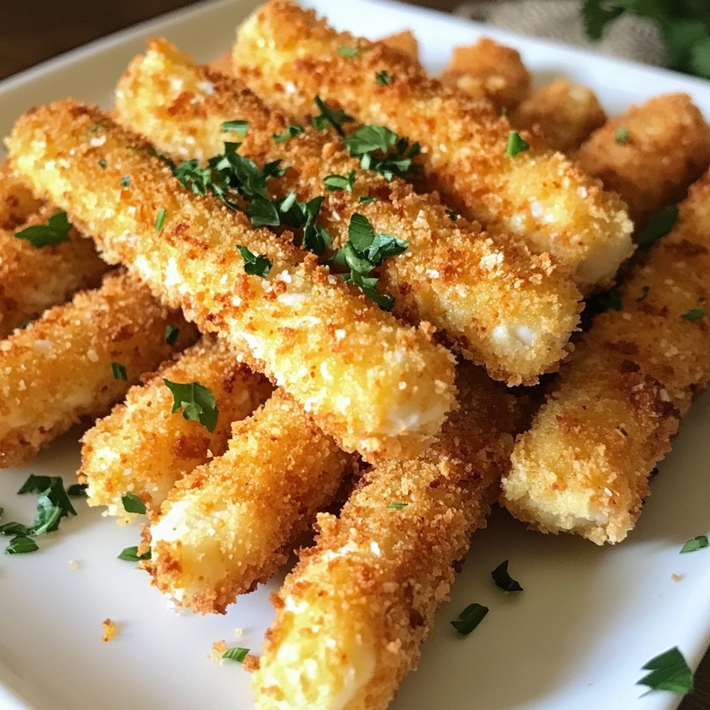 Healthy Mozzarella Sticks Crispy and Flavorful Snack
