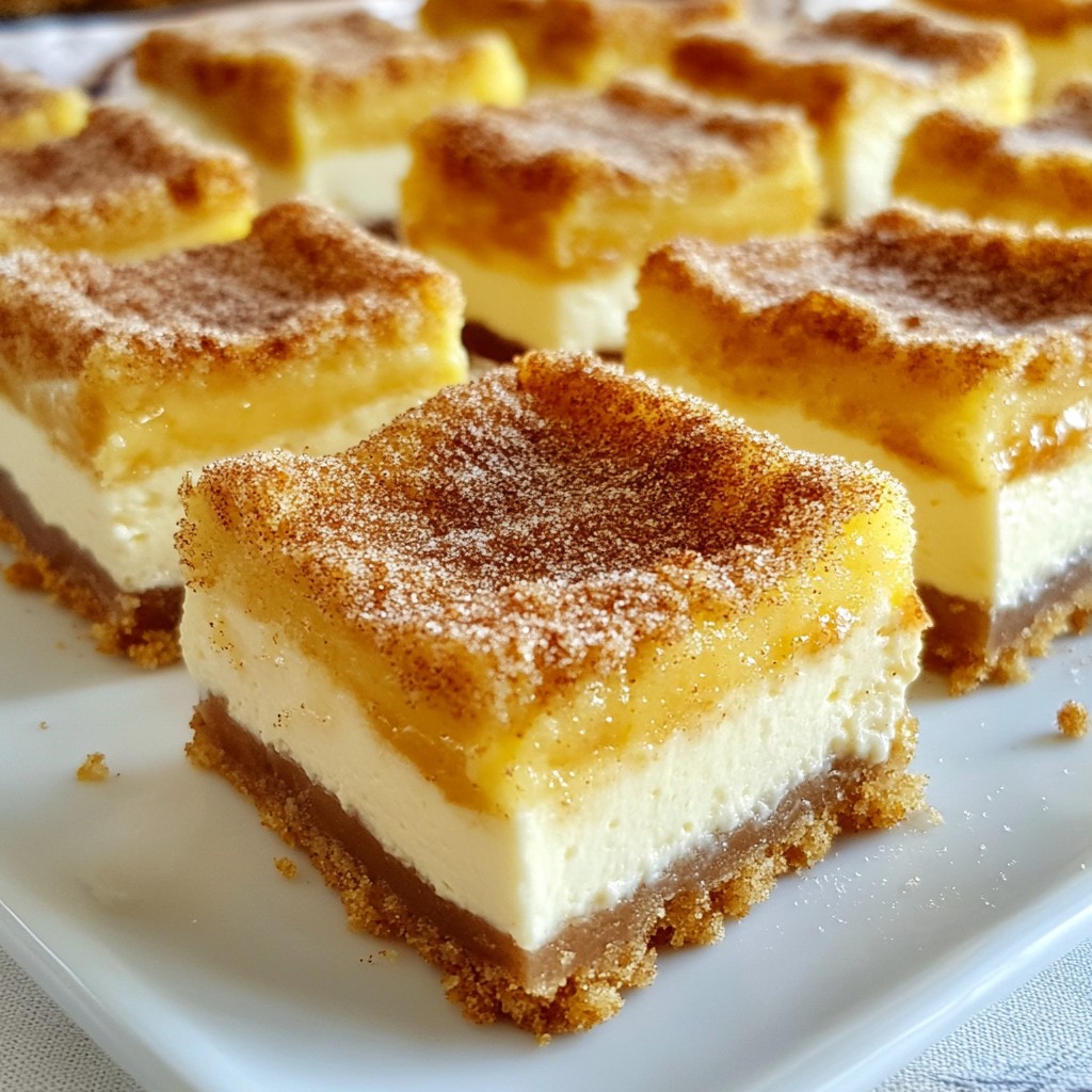 Churro Cheesecake Bars Irresistible Dessert Recipe