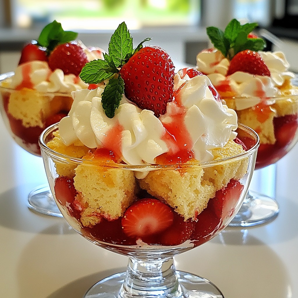 Strawberry Shortcake Trifle Cups Easy and Delicious Treat