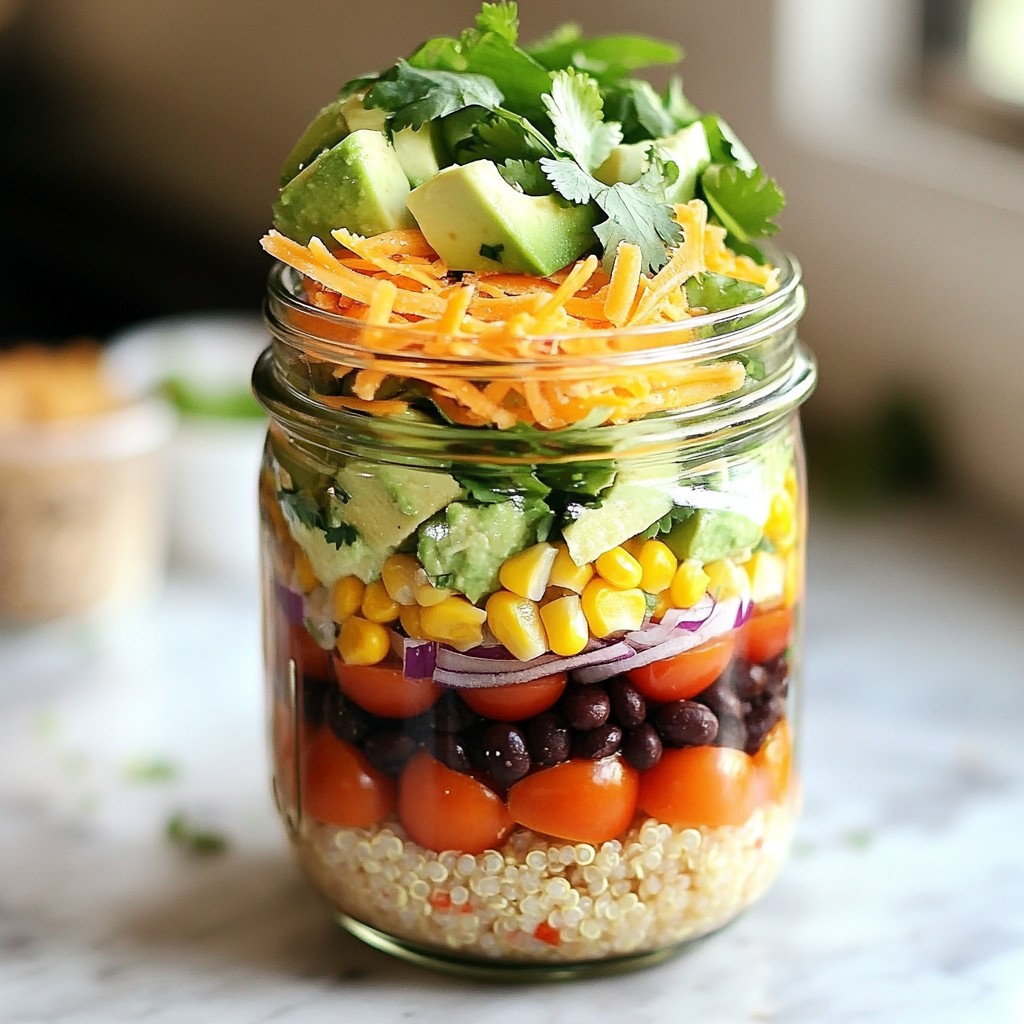 Taco Salad Mason Jar Flavorful and Easy Meal Prep