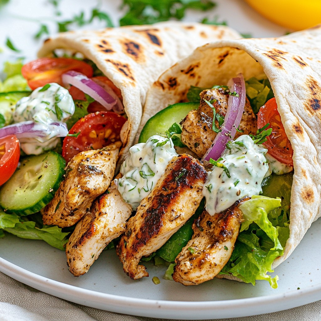 Minute Greek Chicken Gyros Tasty and Easy Recipe