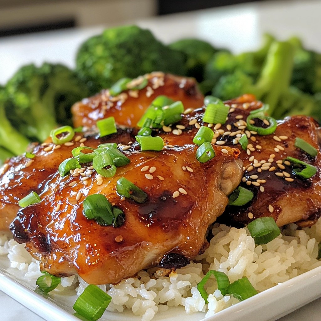Sticky Asian Style Chicken Thighs Flavorful and Easy Meal