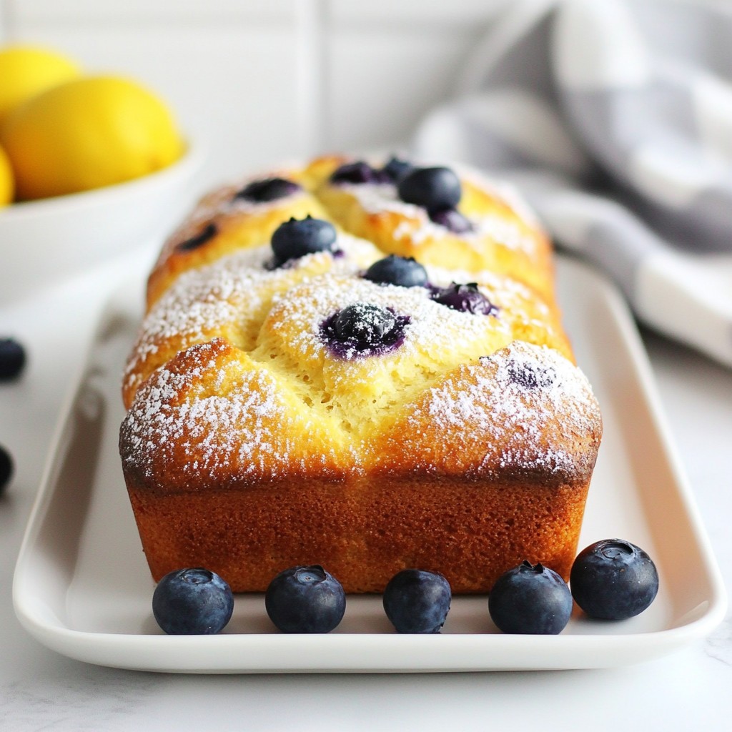Sourdough Blueberry Lemon Quick Bread Delightful Treat