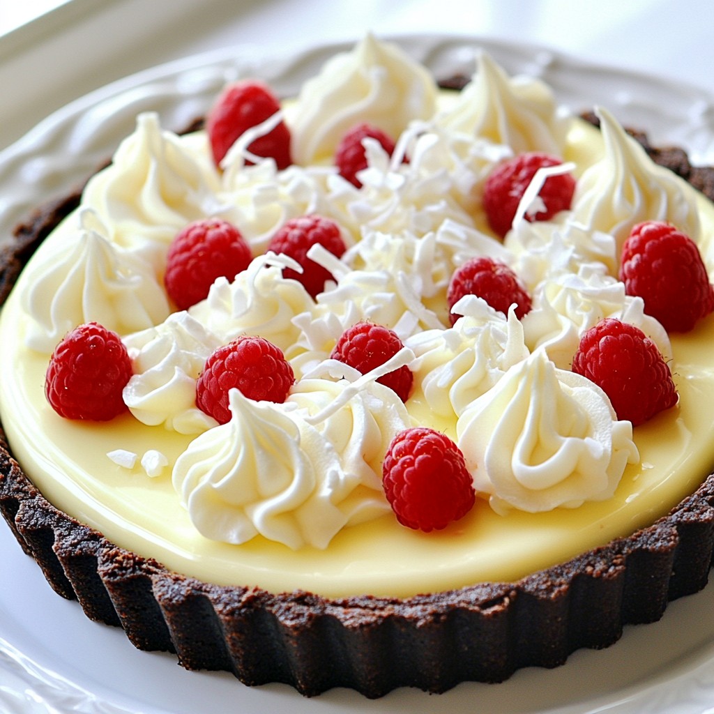 White Chocolate Mousse Tart Indulgent and Creamy Delight
