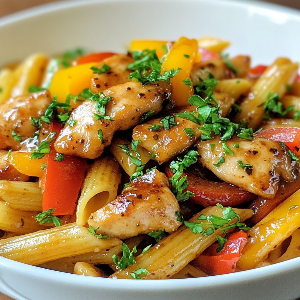 Honey Pepper Chicken Pasta Flavorful Weeknight Meal