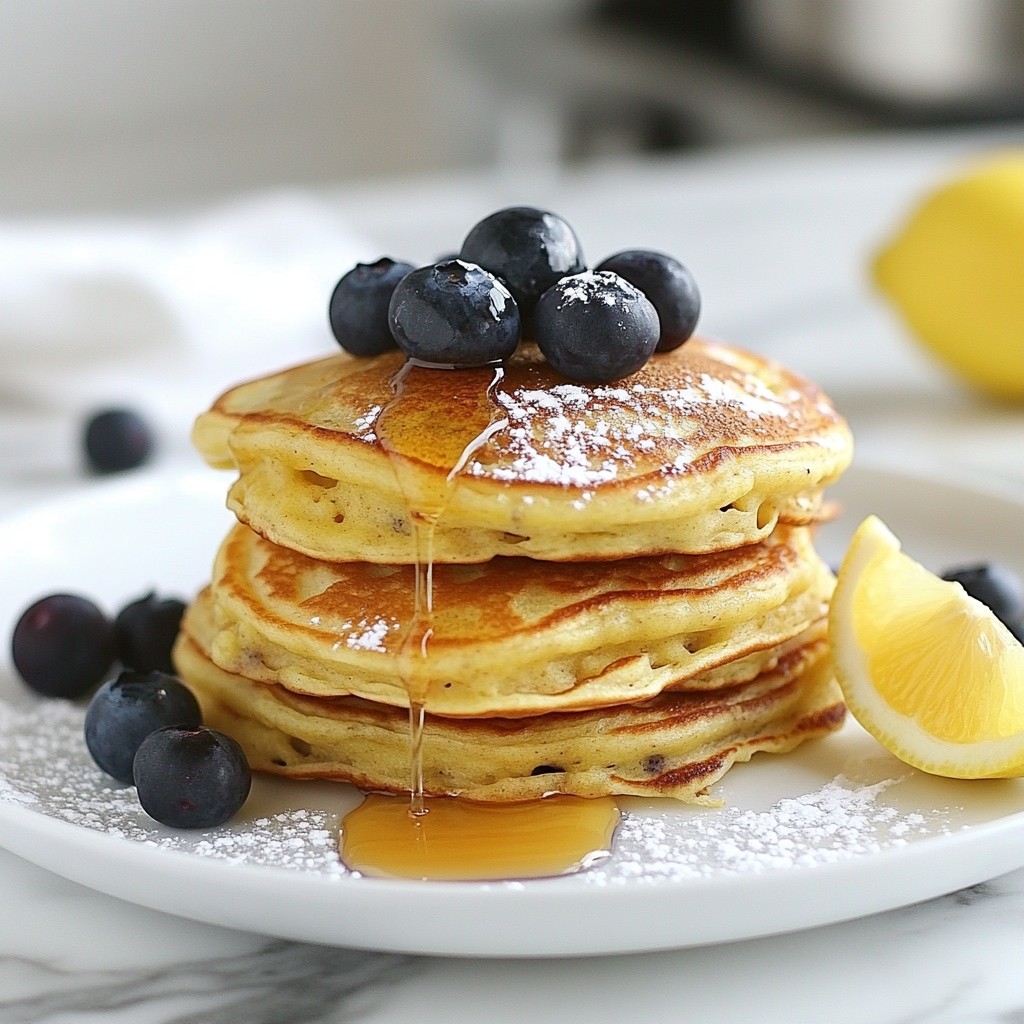 Lemon Blueberry Ricotta Pancakes Fluffy and Tart Delight