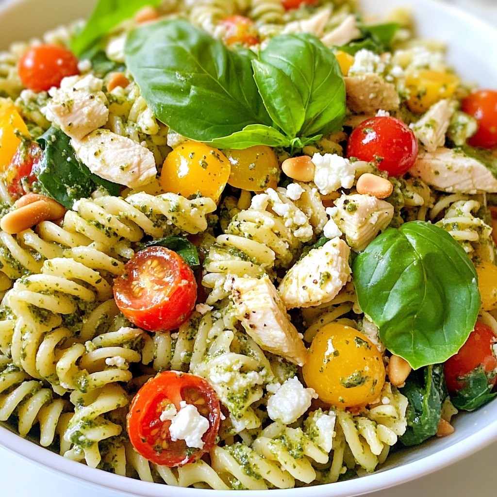 Chicken Pesto Pasta Salad Simple and Fresh Delight