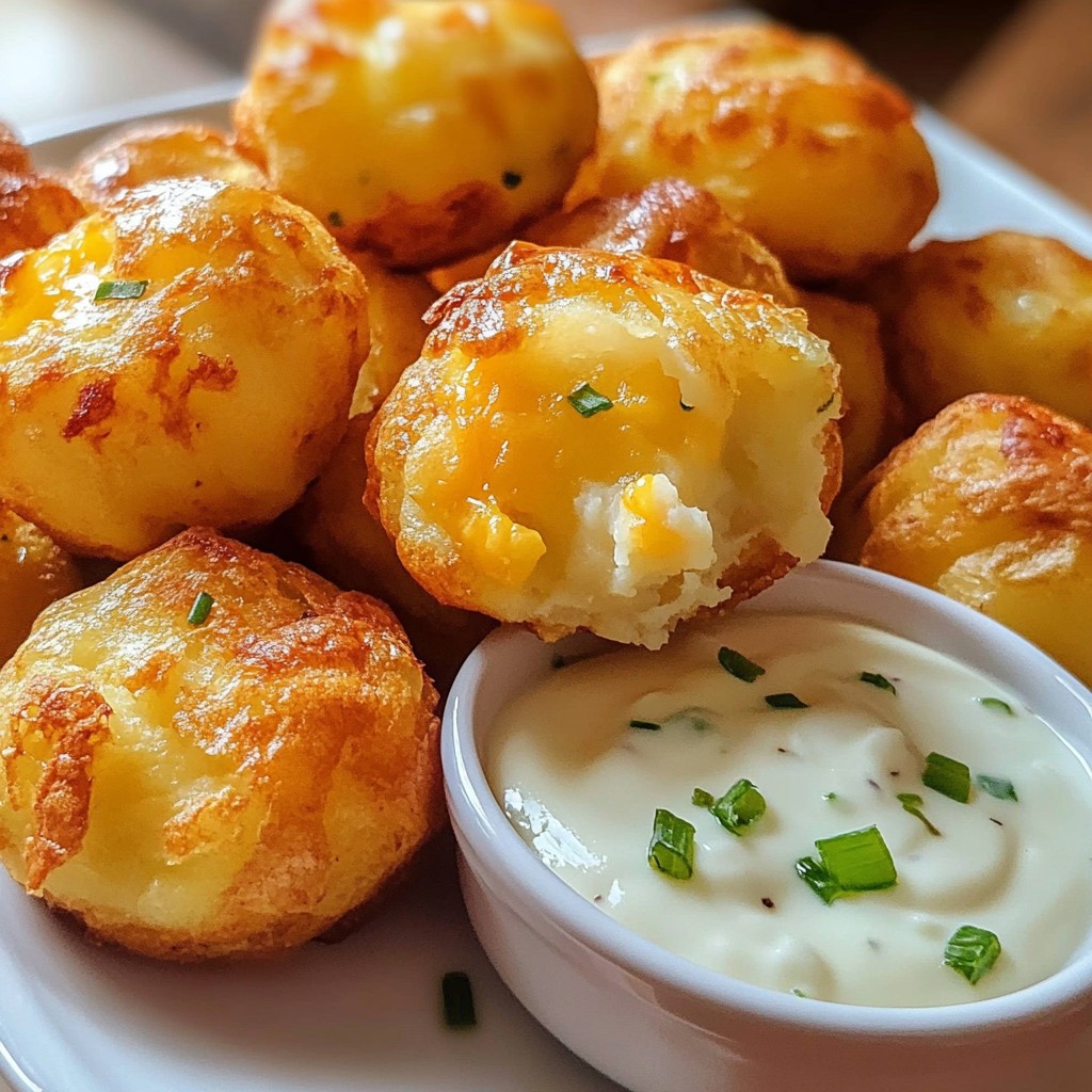Leftover Mashed Potato Cheese Puffs Irresistible Snack