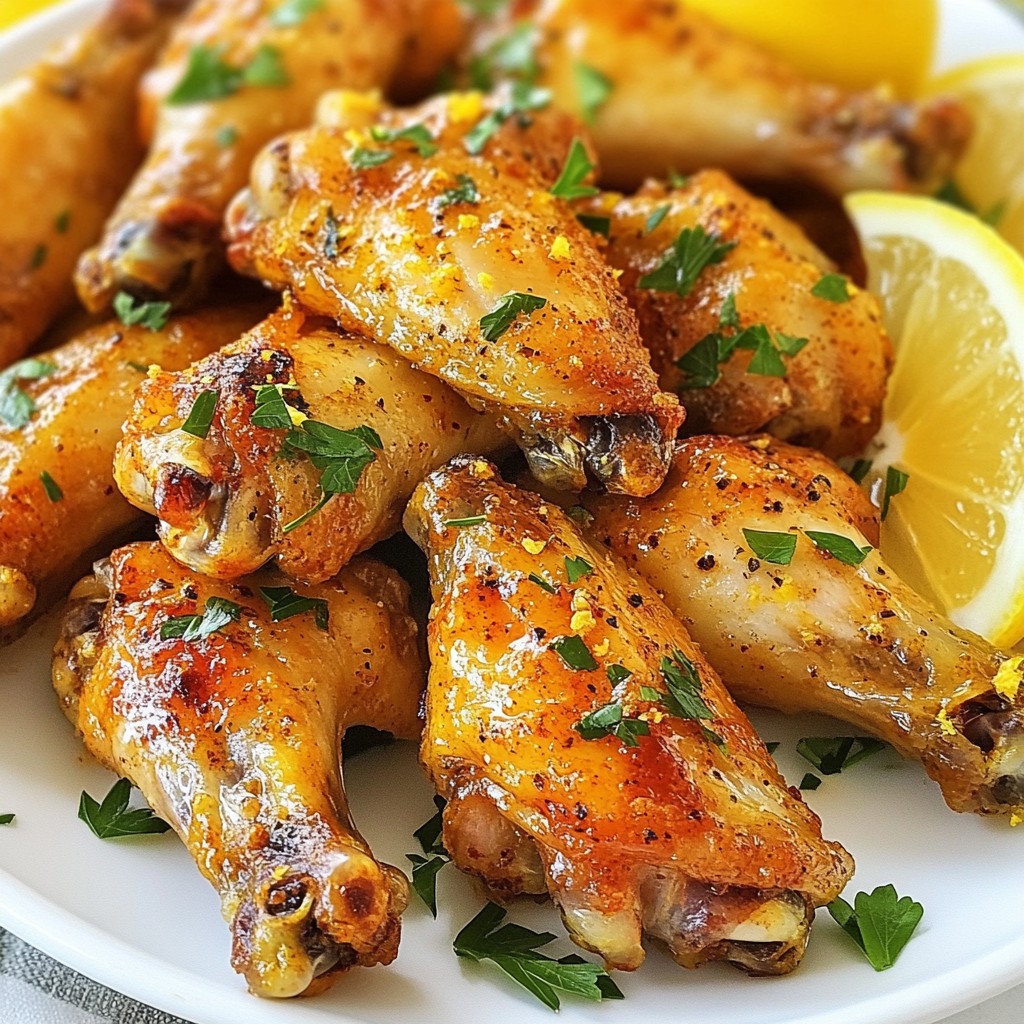 Oven-Baked Lemon Pepper Wings Crispy and Flavorful
