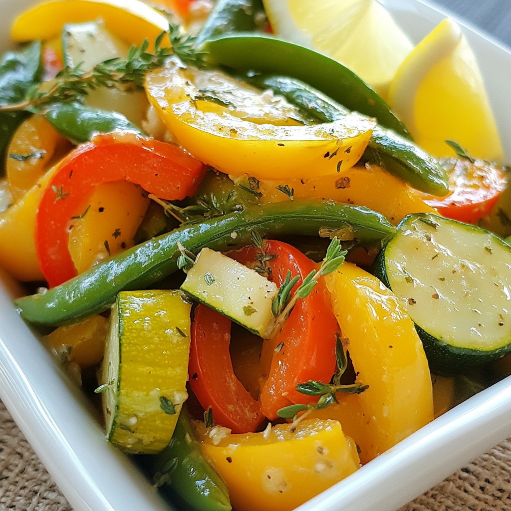 Quick Sautéed Veggies with Garlic Herb Butter Bliss