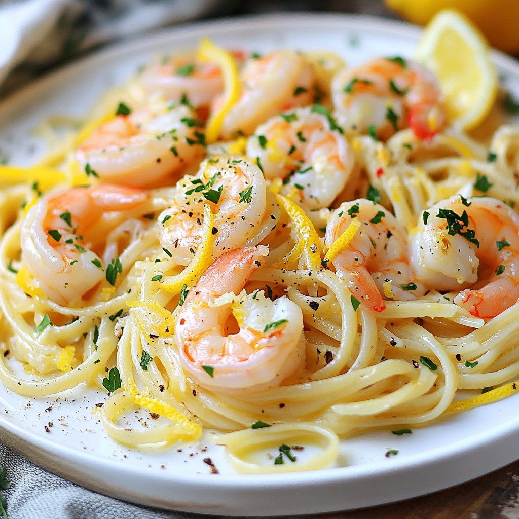 Satisfying Shrimp Scampi Linguine Quick and Tasty Dish