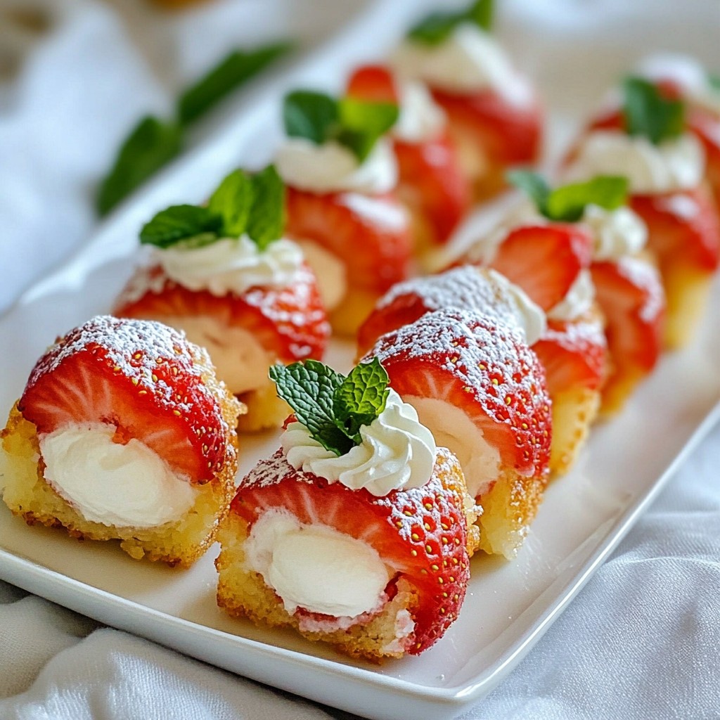 Strawberry Shortcake Sushi Rolls Fun and Flavorful Treat