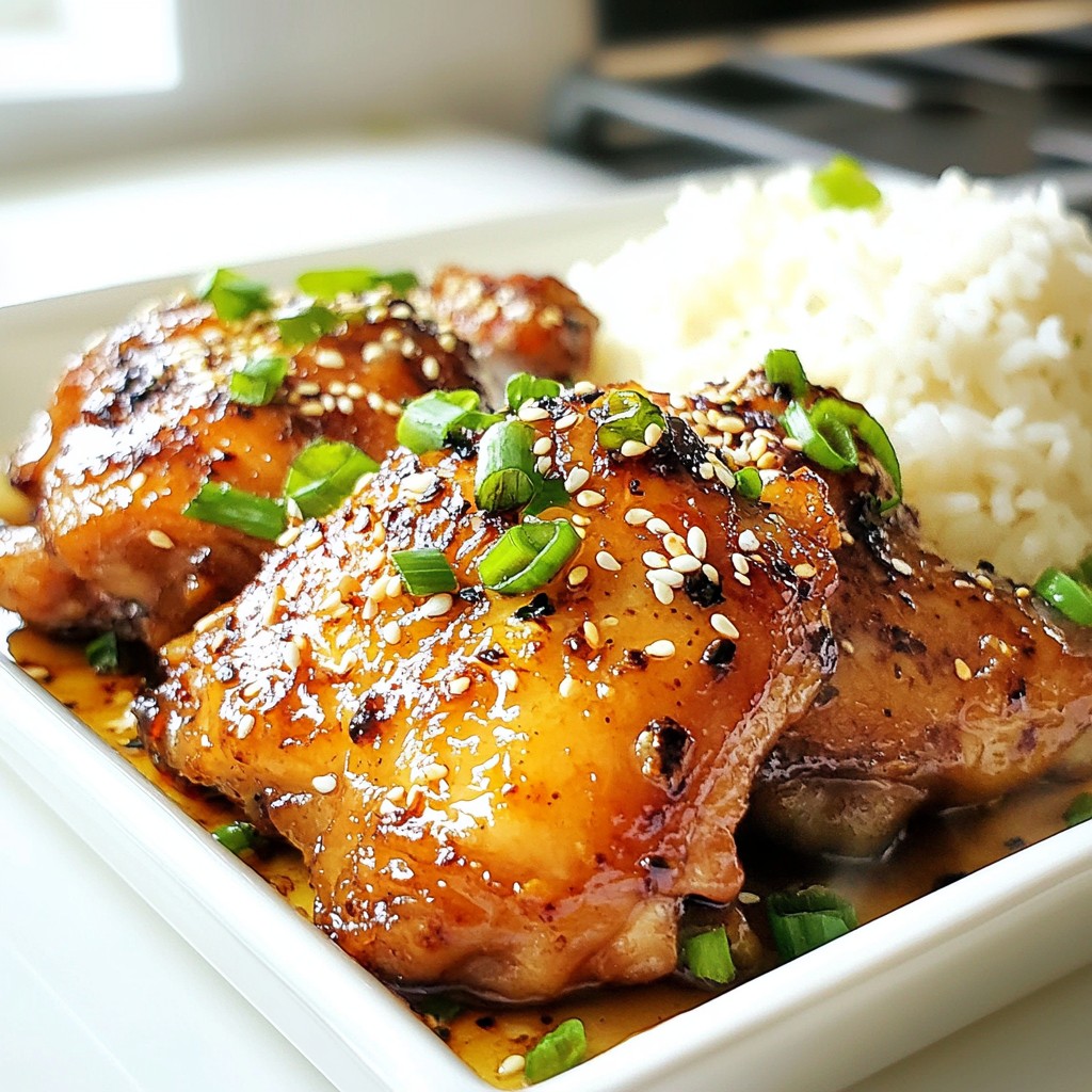 Soy Garlic Chicken Thighs Flavorful and Easy Recipe