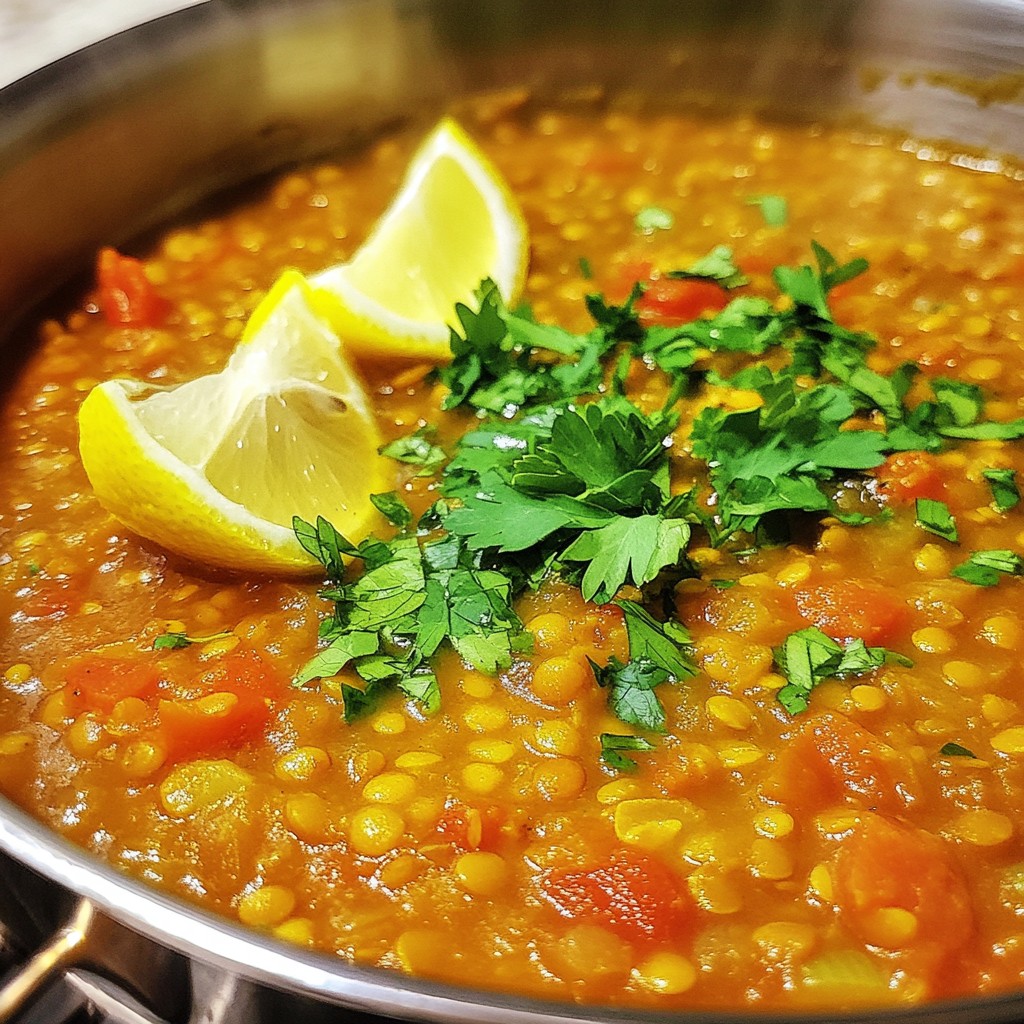 Arabic Lentil Soup Flavorful and Nourishing Recipe