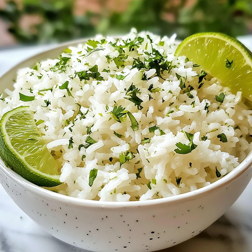 Cilantro Lime Rice Fresh and Flavorful Side Dish