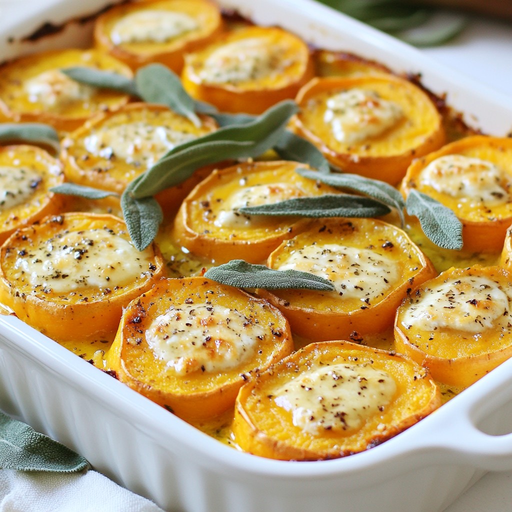 Savory Sweet Potato Goat Cheese Sage Bake Recipe