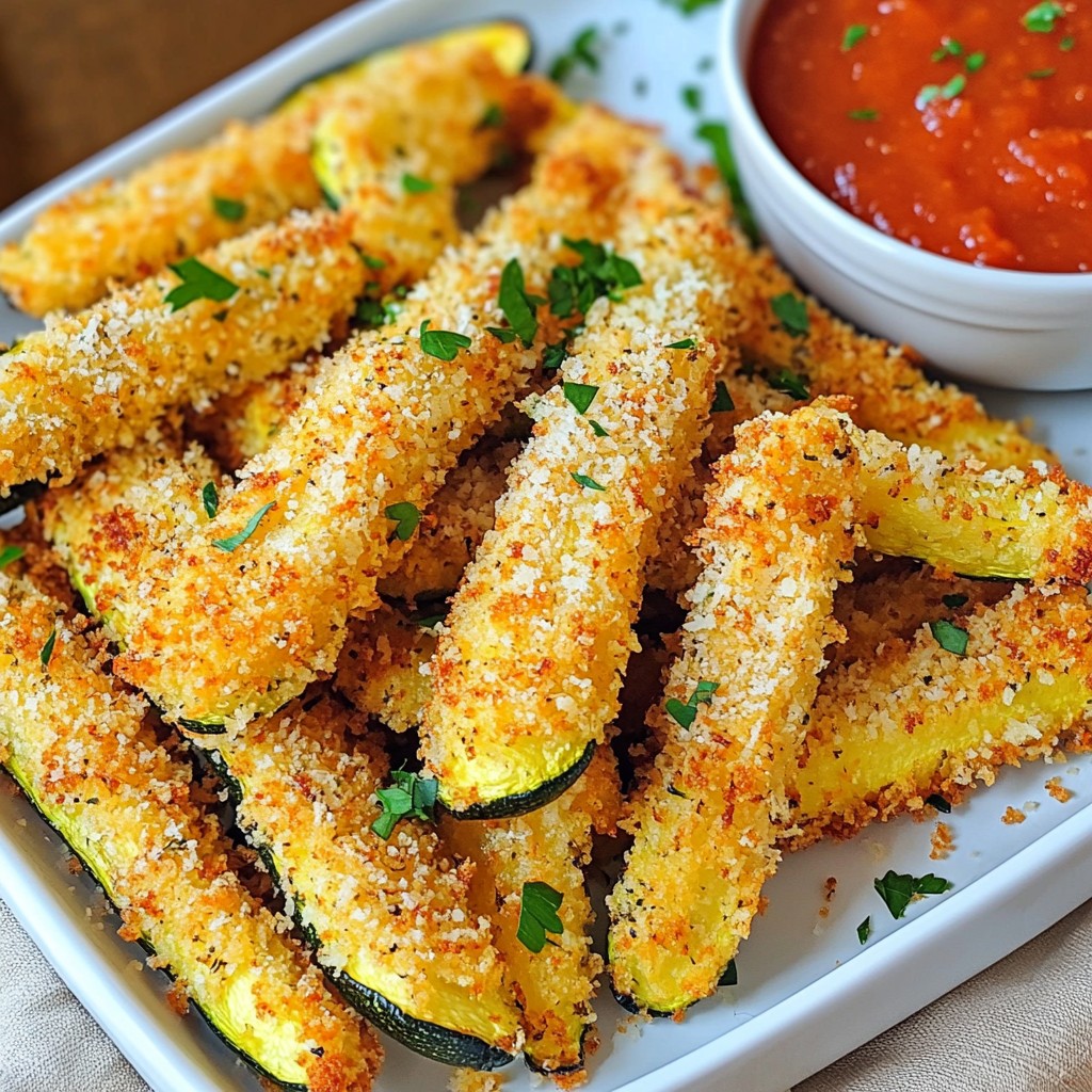 Air Fryer Parmesan Zucchini Fries Crunchy Delight