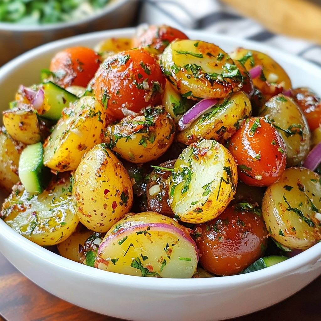 Turkish Herbed Potato Salad Fresh and Flavorful Dish