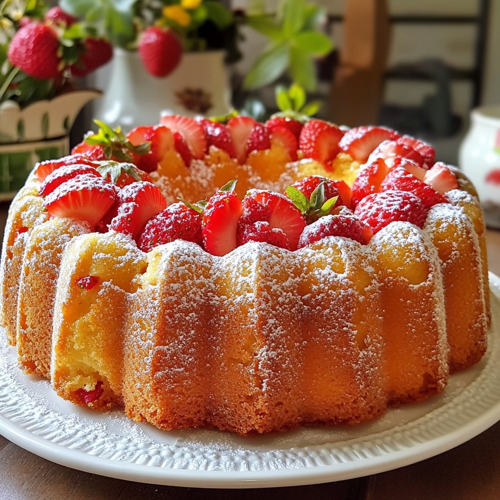Strawberry Pound Cake Delightfully Simple Recipe