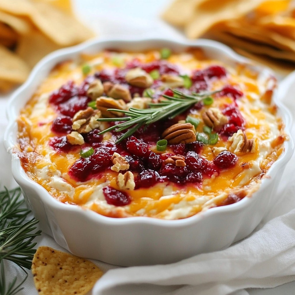 Baked Cranberry Cream Cheese Dip Tasty Holiday Treat