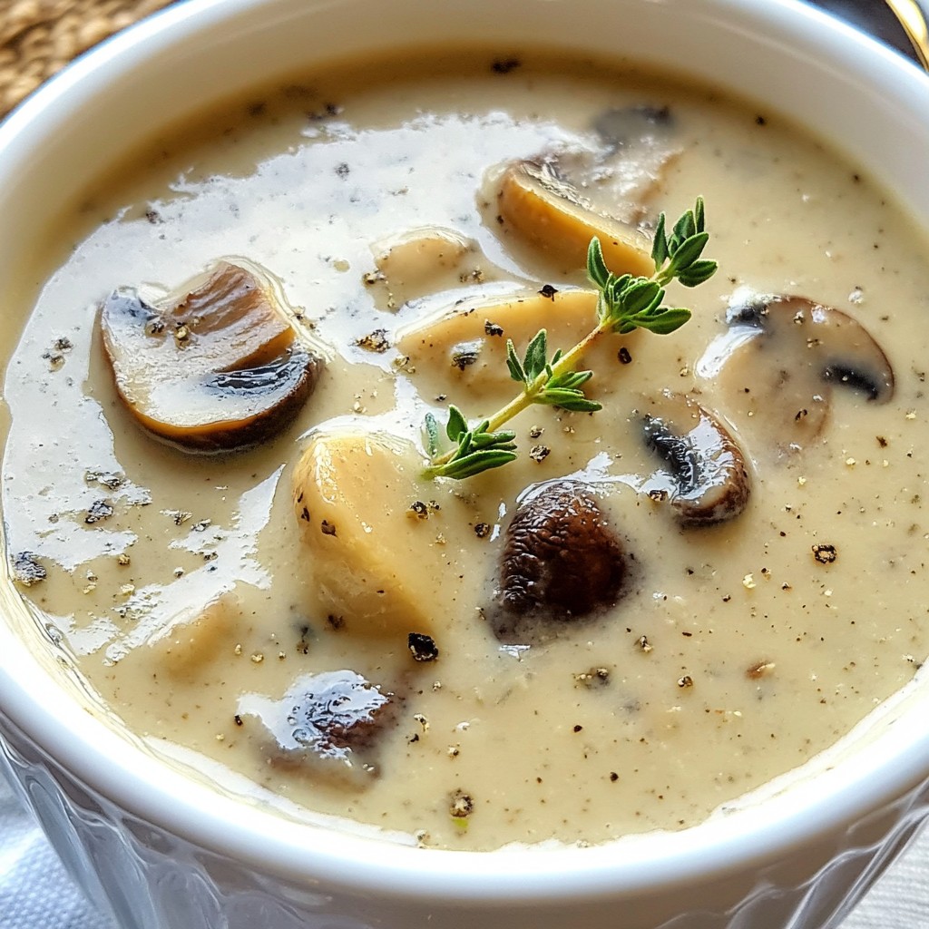 Cream of Mushroom Soup Savory and Simple Recipe