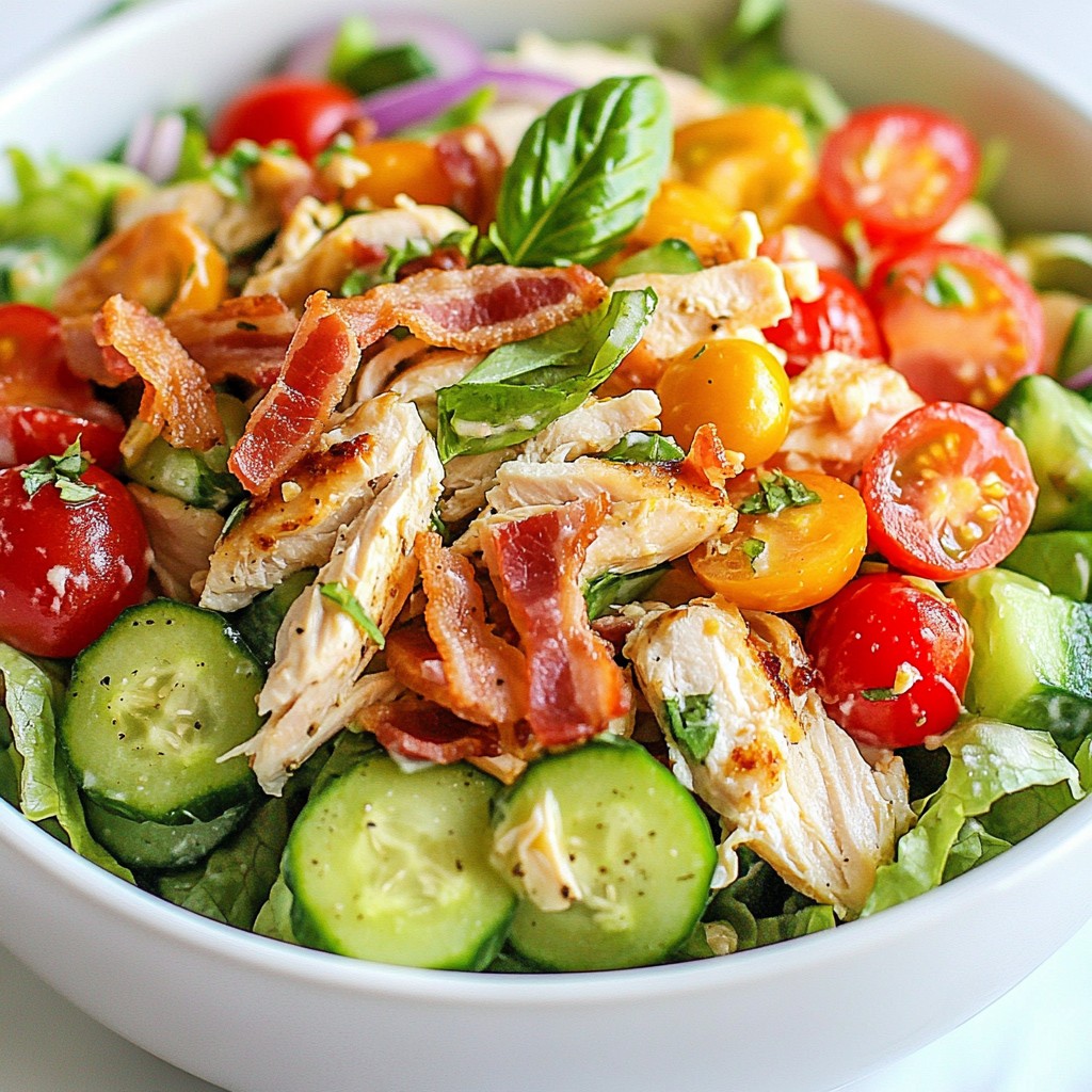 BLT Chicken Salad Flavorful and Simple Delight