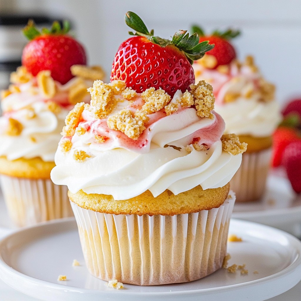 Strawberry Crunch Cupcakes Delightful and Easy Recipe