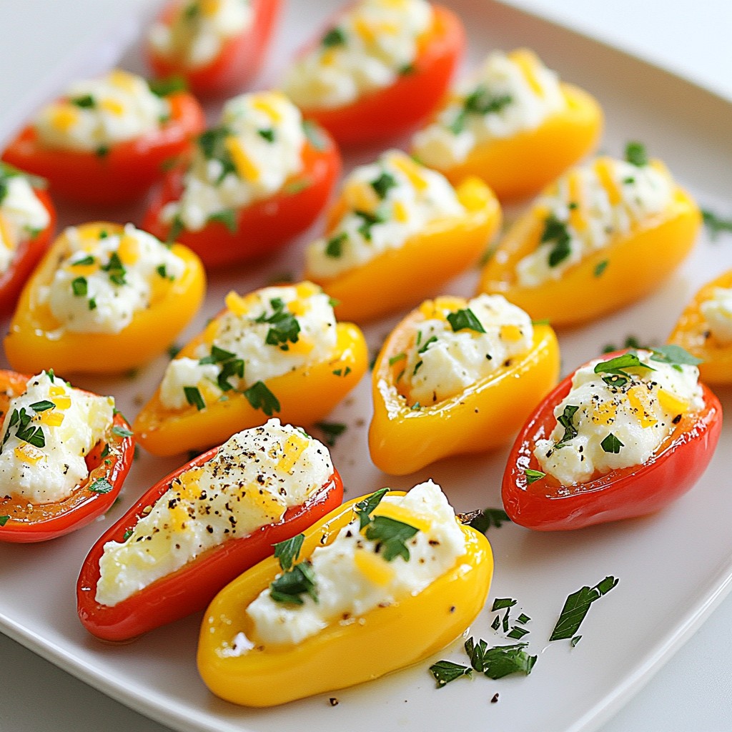 Cheese Stuffed Mini Peppers Flavorful and Easy Recipe